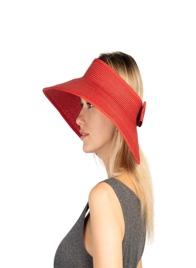 UOUDIO Sun Visor Hats Summer Wide Brim Clip on Beach Adjustable Large Brim Cap Golf Hat for Women… - Image 3
